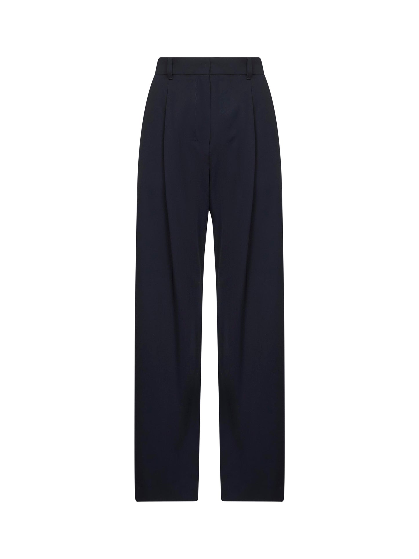 Blue crêpe wool twill SIRI trousers