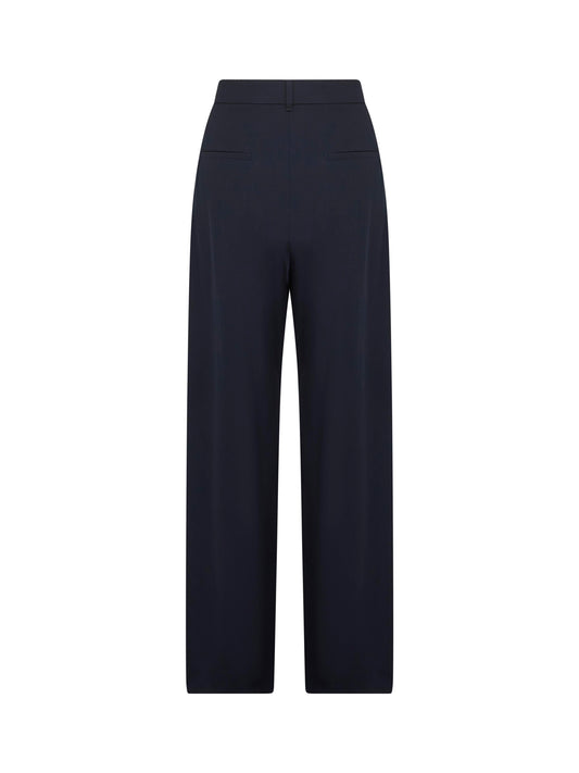 Blue crêpe wool twill SIRI trousers