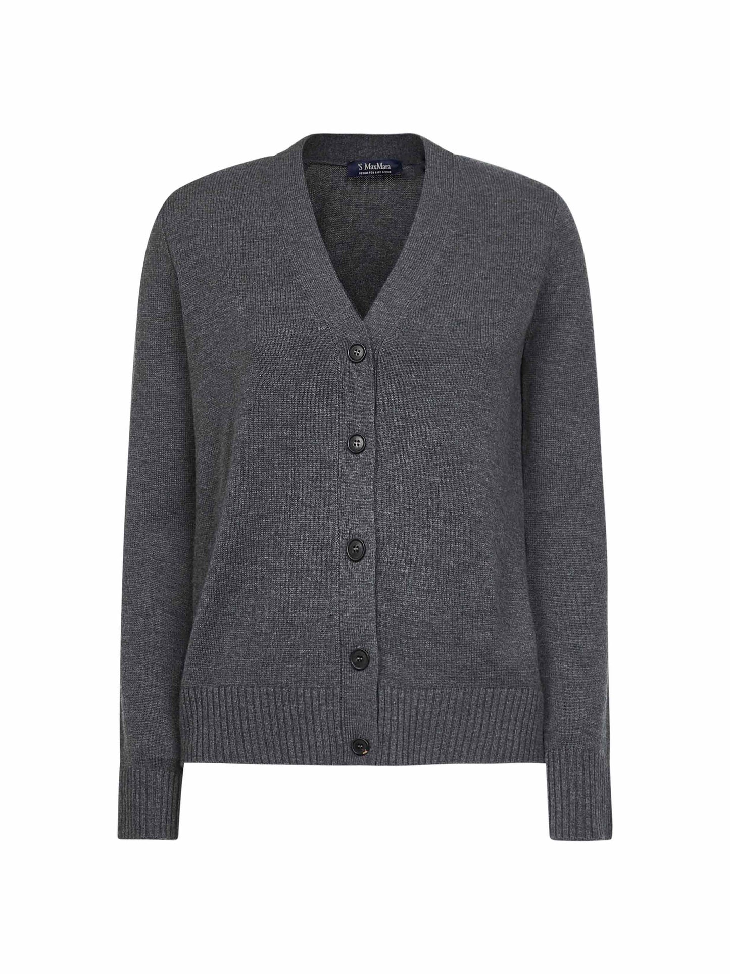 Grey wool knit APOLLO cardigan