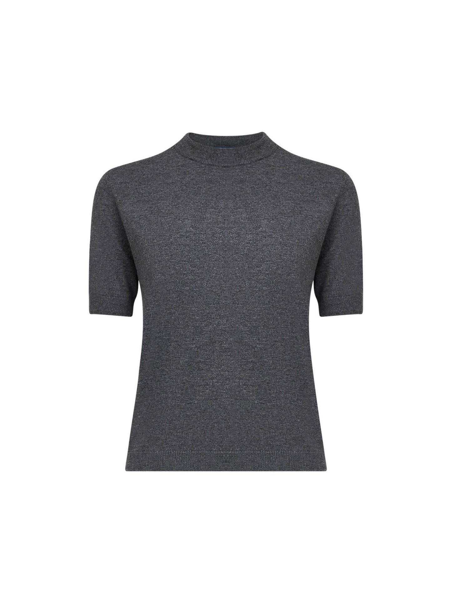 Maglia a maniche corte JUST in lana grigia