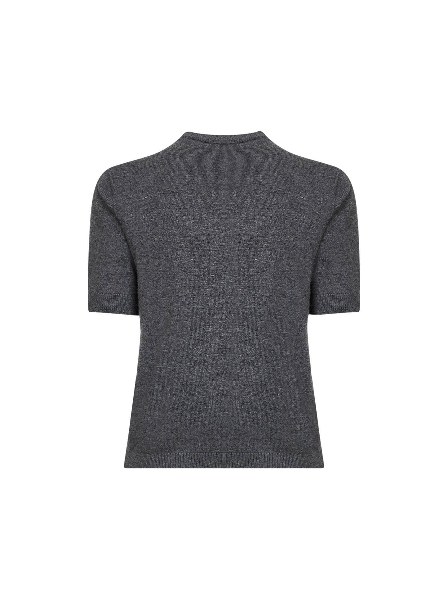 Maglia a maniche corte JUST in lana grigia