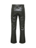 Pantaloni slim SUBLIME in tessuto spalmato verde