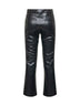 Pantaloni slim SUBLIME in tessuto spalmato nero