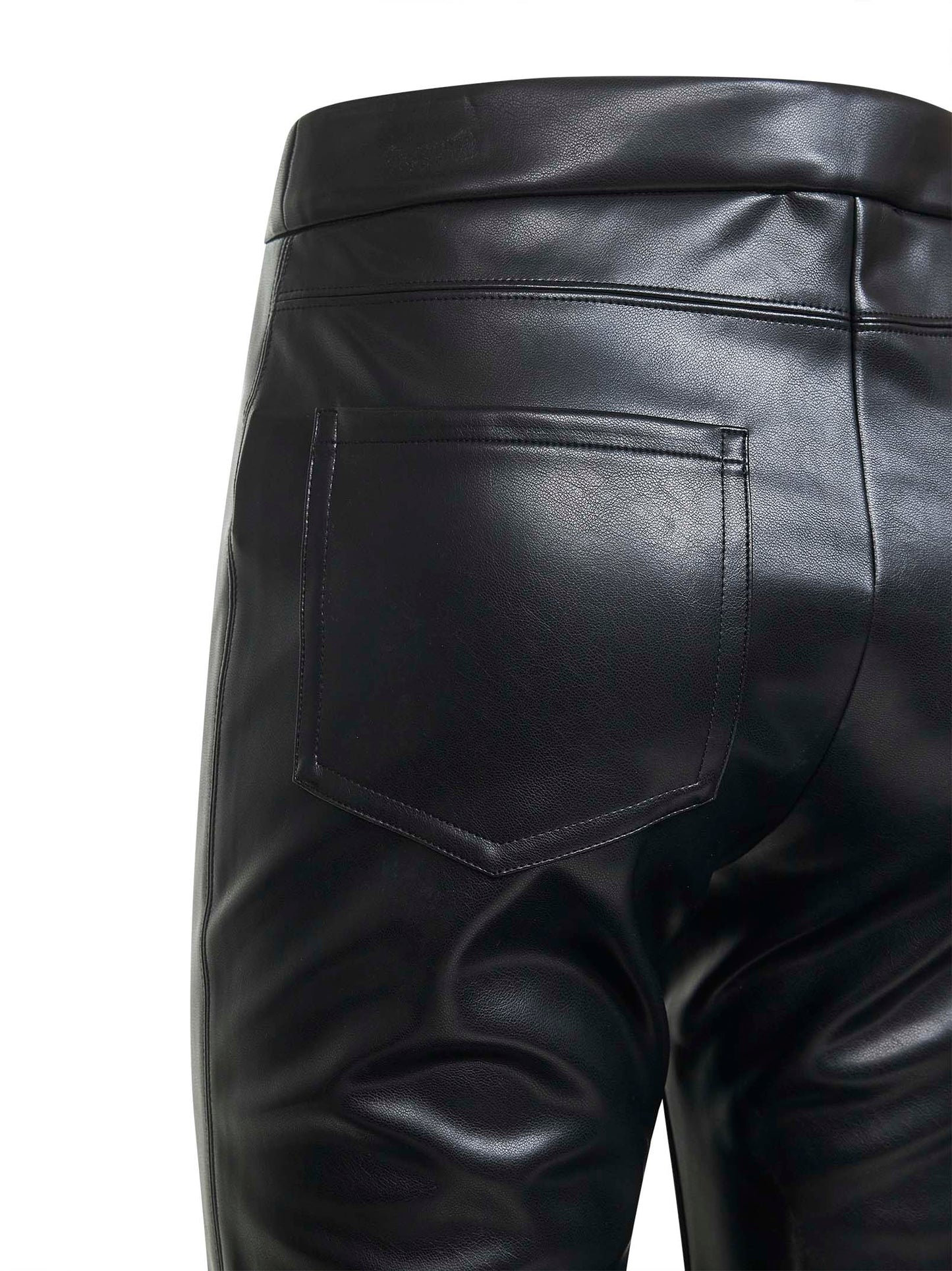 Pantaloni slim SUBLIME in tessuto spalmato nero