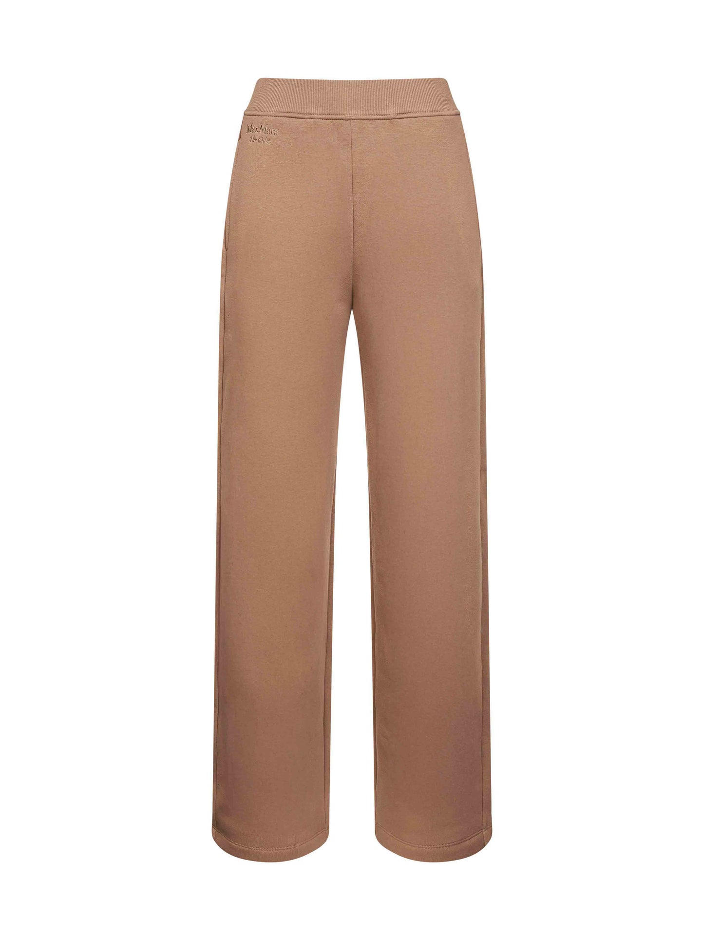 Pantaloni POMPEO in jersey di cotone biscotto