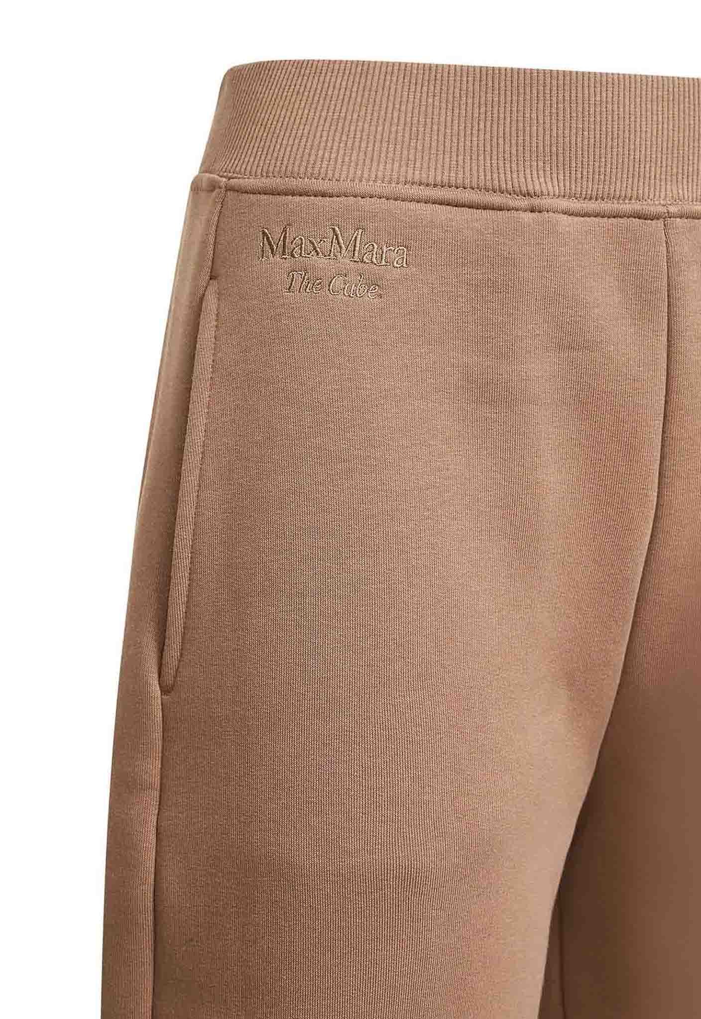 Pantaloni POMPEO in jersey di cotone biscotto