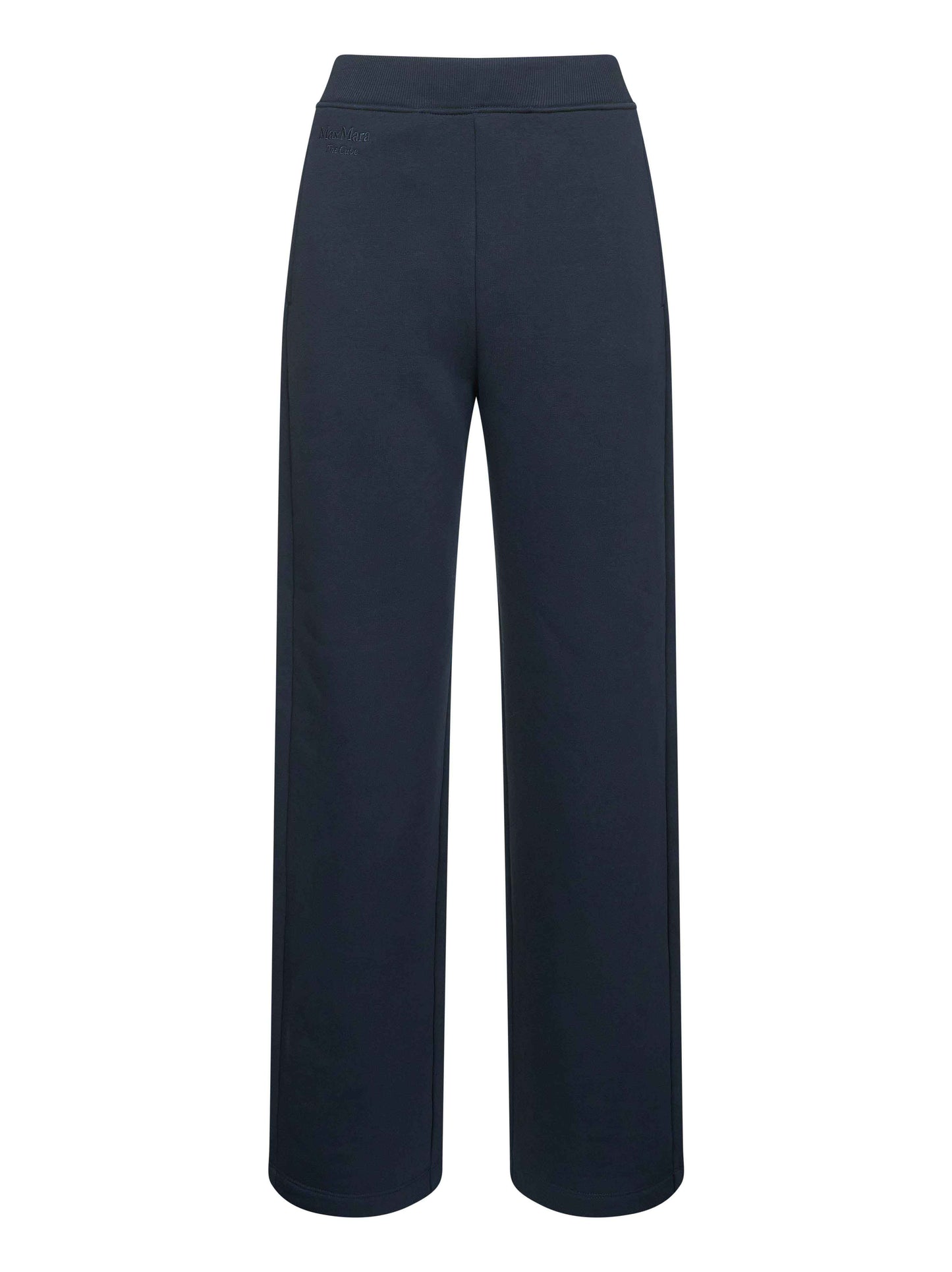 Blue cotton jersey POMPEO trousers
