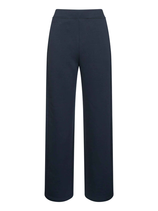 Blue cotton jersey POMPEO trousers