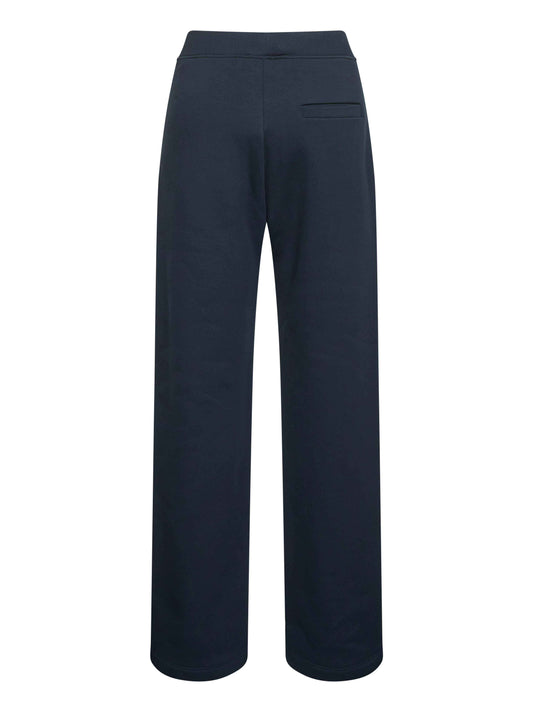 Blue cotton jersey POMPEO trousers
