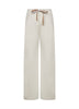 Ivory jersey POTENZA jogging trousers