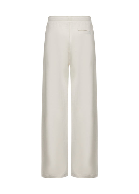 Ivory jersey POTENZA jogging trousers