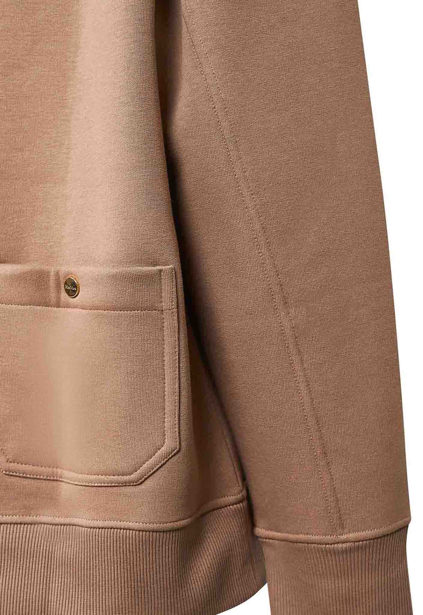 Felpa MONZA in jersey di cotone biscotto<BR/>