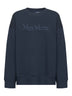 Felpa MONZA in jersey di cotone blu<BR/>