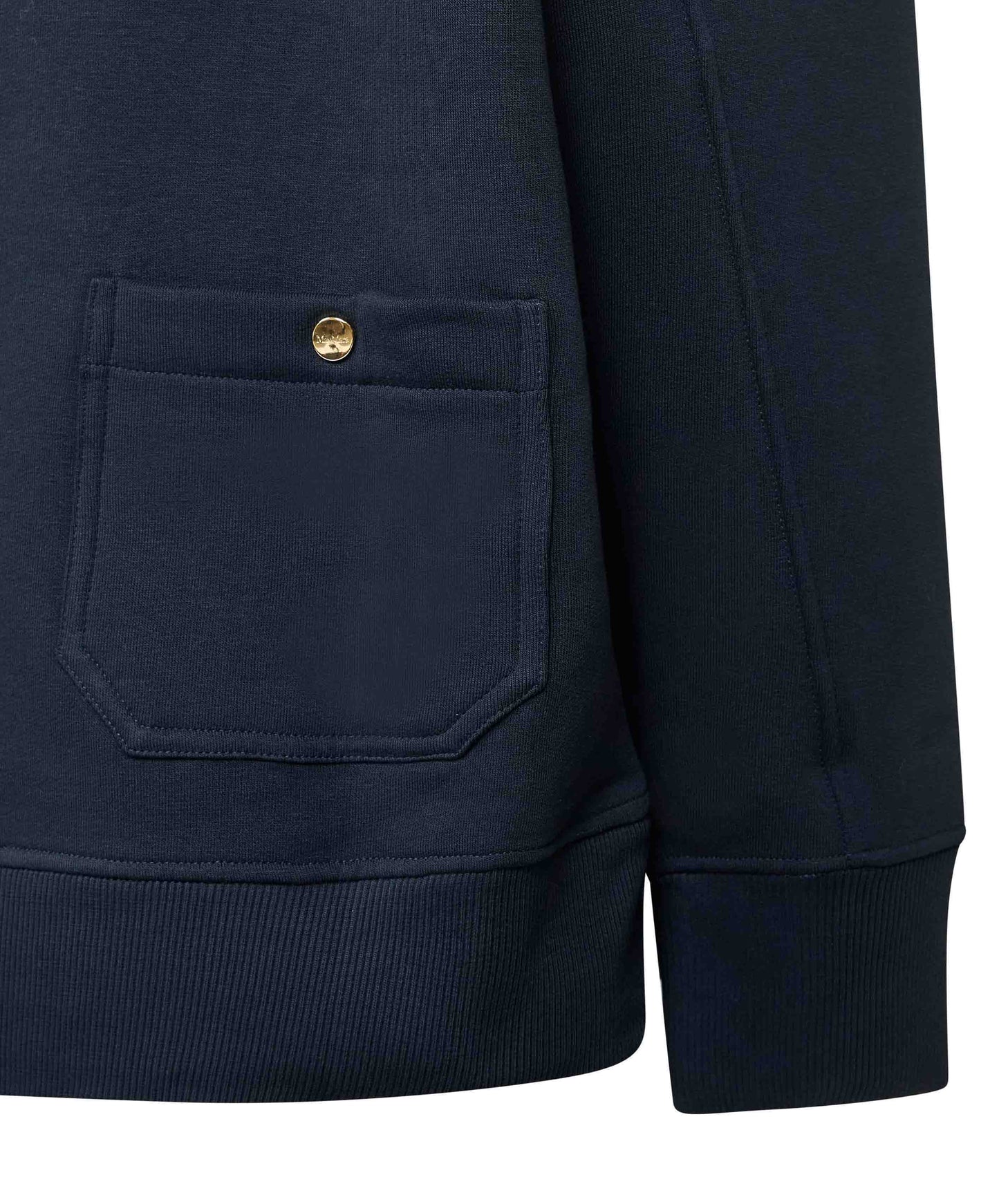 Felpa MONZA in jersey di cotone blu<BR/>
