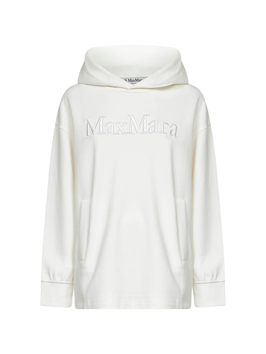White jersey VISERA hoodie