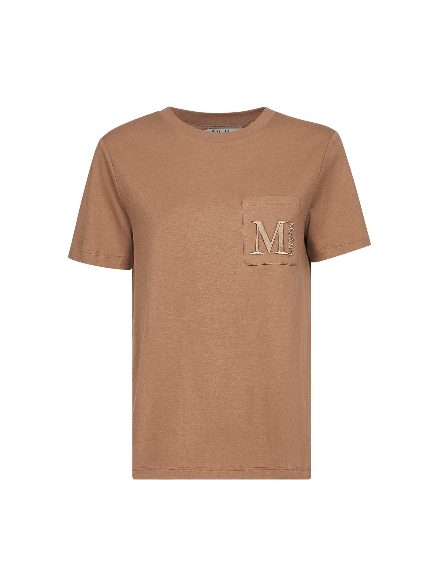 T-shirt basic MADERA in jersey cammello