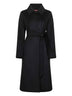 Black broadcloth BCOLLAG robe coat