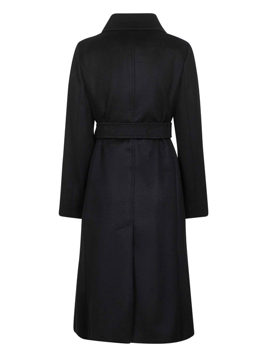 Black broadcloth BCOLLAG robe coat