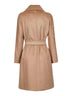 Camel broadcloth DRAVENNA robe coat