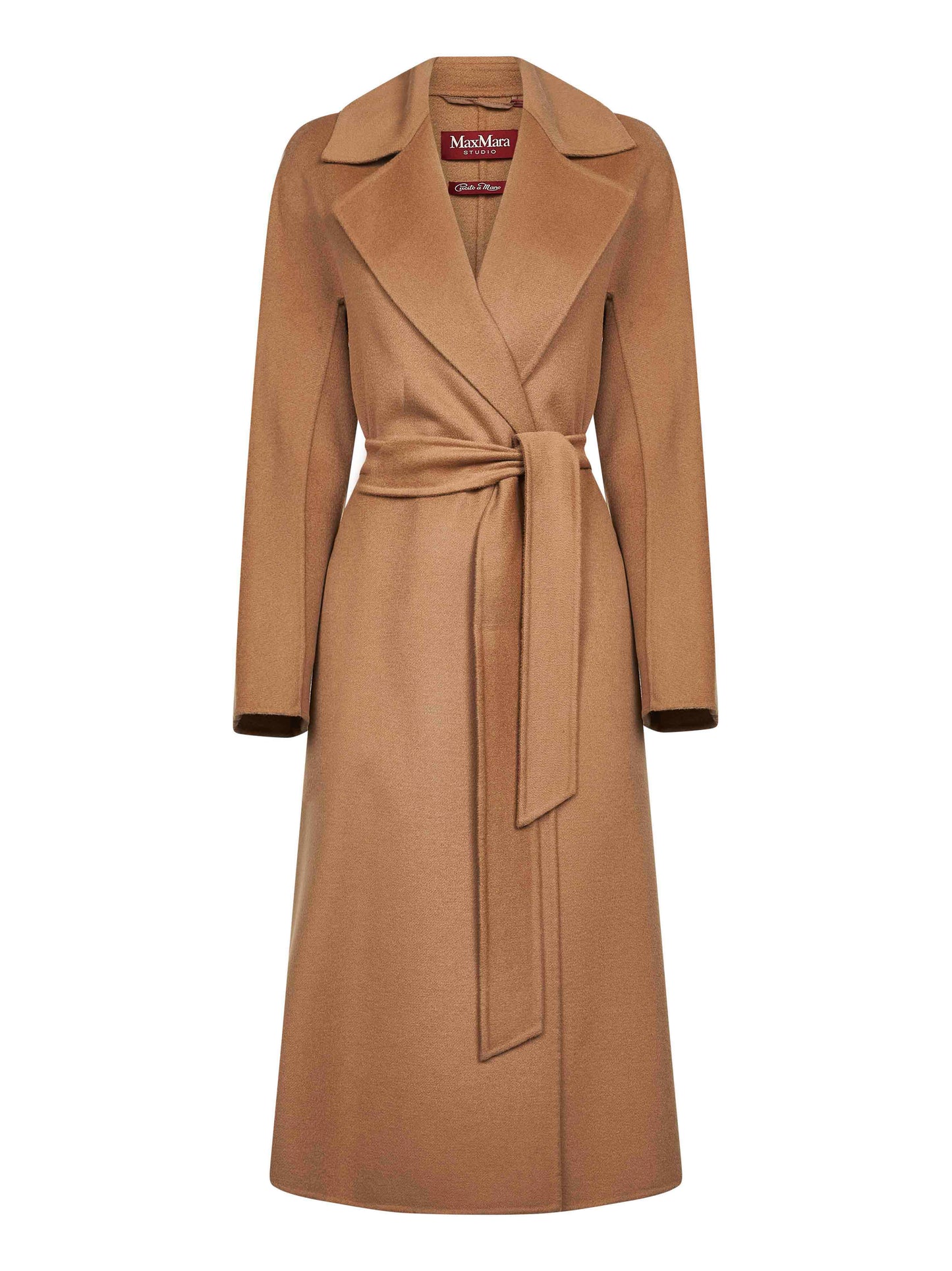 Camel drap double cloth CLES robe coat