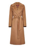 Camel drap double cloth CLES robe coat