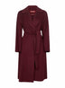 Burgundy drap double cloth CLES robe coat