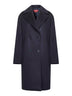 Cappotto over AGENDA in drap di lana blu
