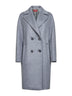 Cappotto over AGENDA in drap di lana grigio medio