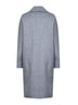 Cappotto over AGENDA in drap di lana grigio medio