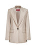 Blazer BOLSENA in flanella di lana stretch beige