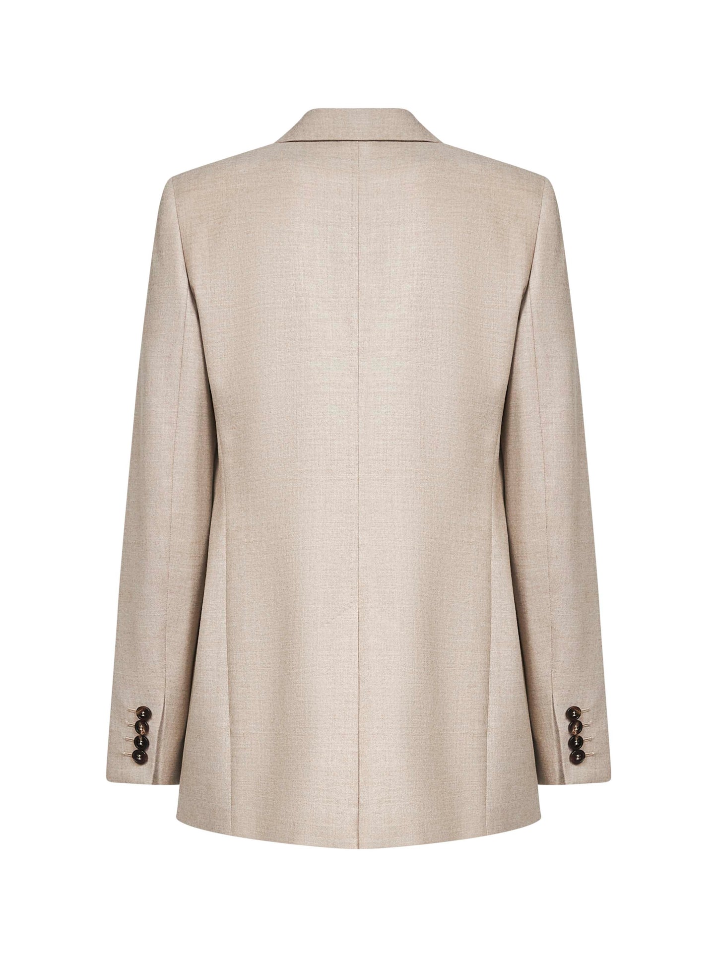 Blazer BOLSENA in flanella di lana stretch beige