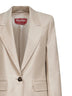 Blazer BOLSENA in flanella di lana stretch beige