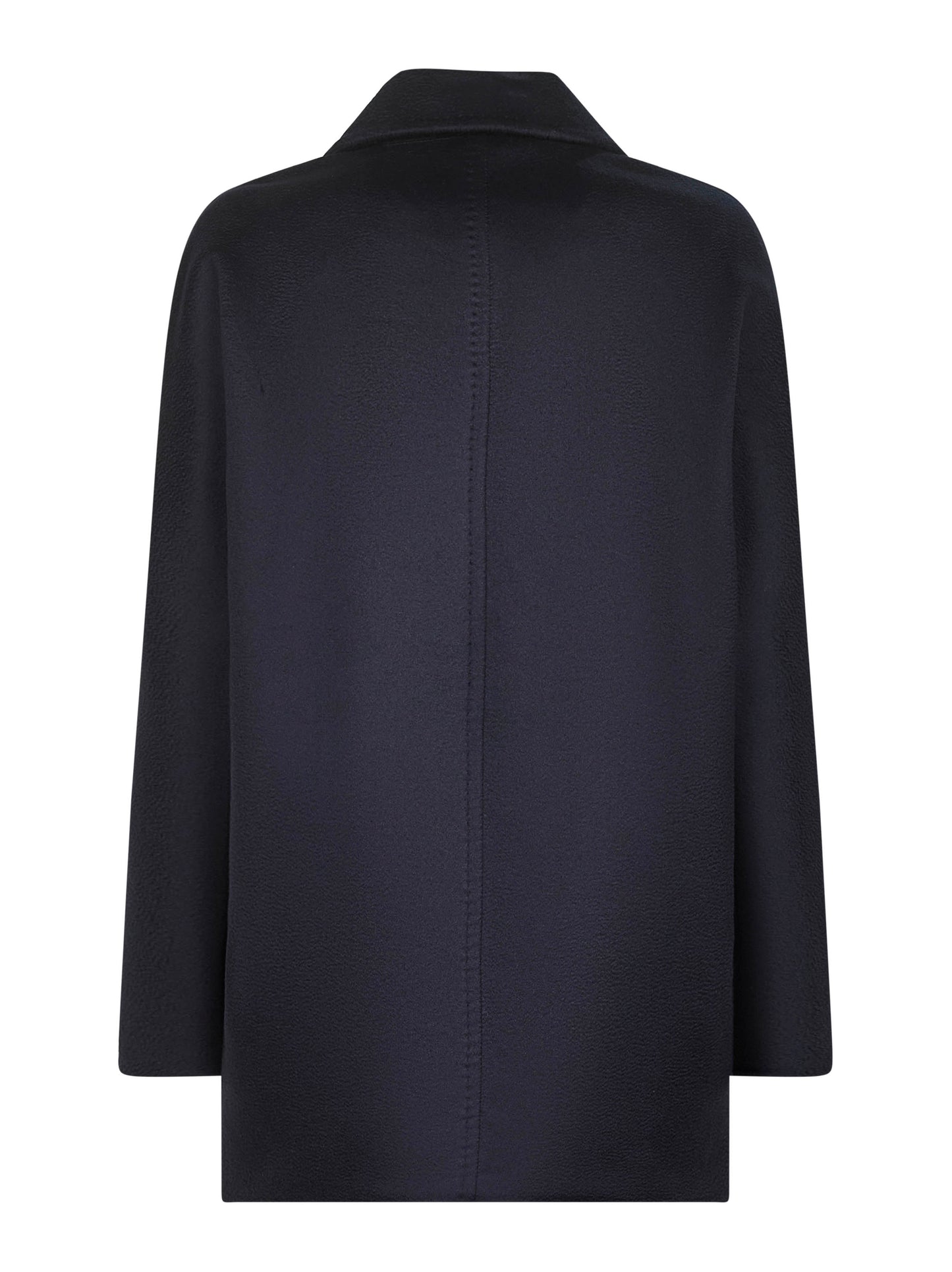 Blue broadcloth SHEREE double-breasted pea coat