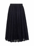 Blue lace LEANDRO pleated midi skirt
