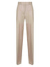 Pantaloni LAMBRO in flanella di lana stretch beige