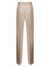 Pantaloni LAMBRO in flanella di lana stretch beige