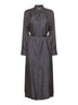 Blue printed twill MISTER shirt dress