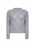 Maglia ELLADE in misto lana con paillettes grigio