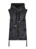 Gilet imbottito con cappuccio GREENGO nero