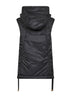 Gilet imbottito con cappuccio GREENGO nero