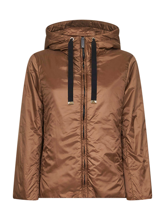 Caramel GREENH padded hooded jacket