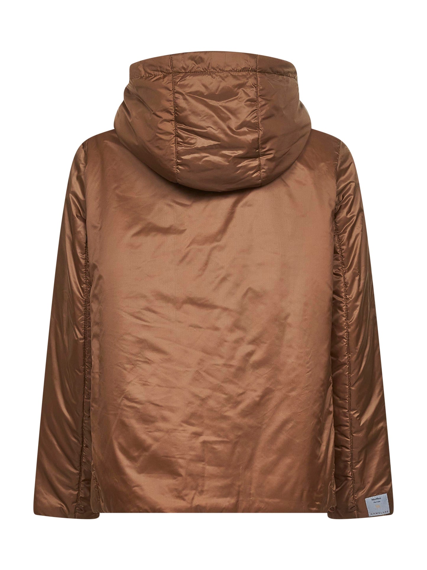 Caramel GREENH padded hooded jacket