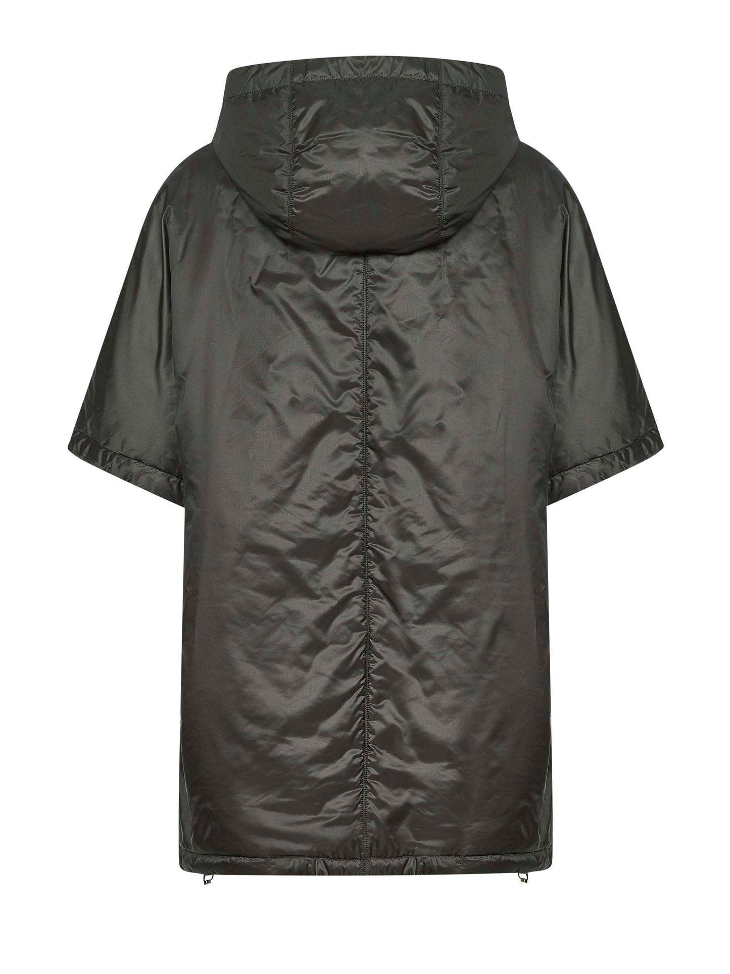 Black GREENCI hooded padded cape