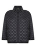 Black DELFINA padded reversible cape