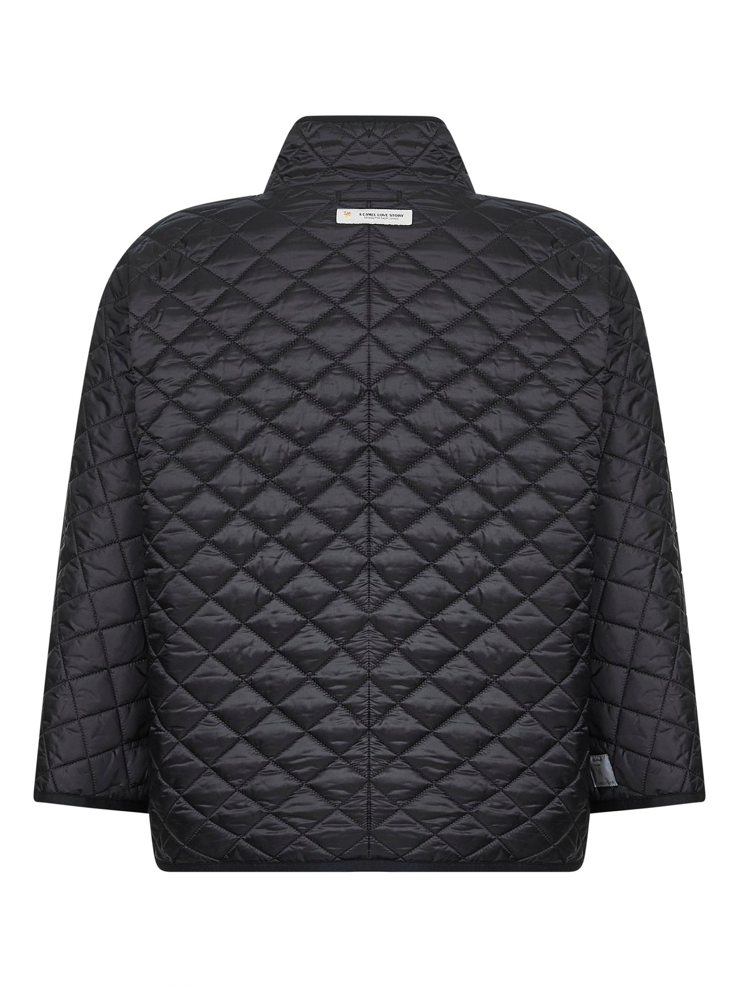 Black DELFINA padded reversible cape