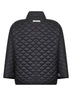 Black DELFINA padded reversible cape