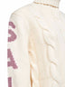 Dolcevita Adler avorio con lettering lurex