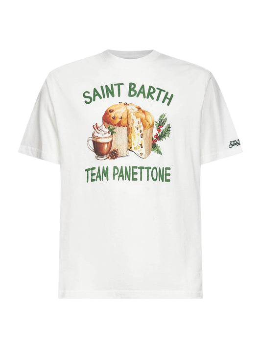 Green printed and embroidered Arnott T-Shirt