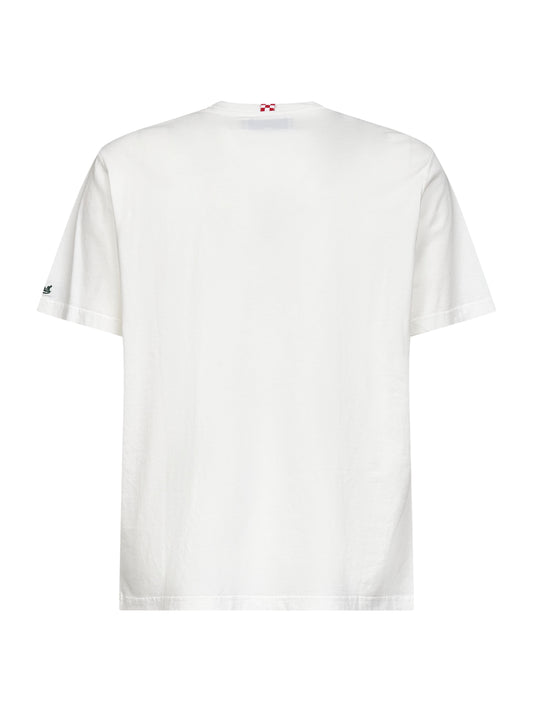 Green printed and embroidered Arnott T-Shirt
