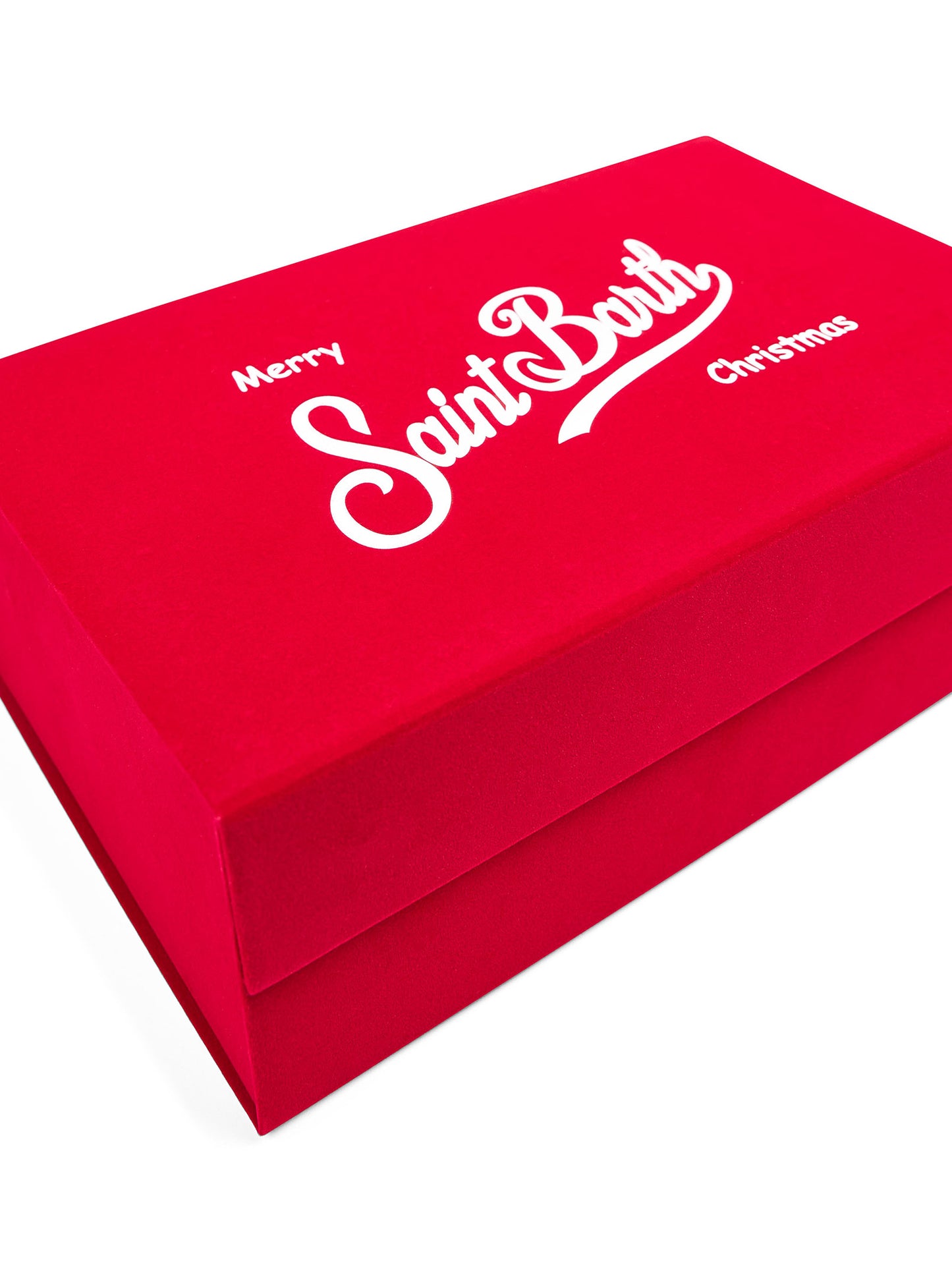 Christmas box beige con berretto e pochette